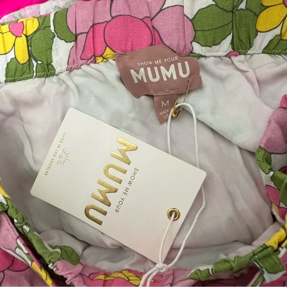 NEW NWT Show Me Your Mumu Fiona Mini Skirt In Fresh Floral Print